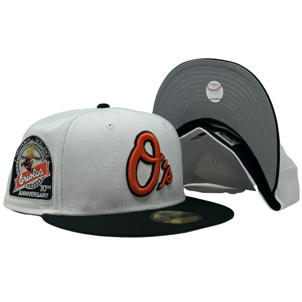 Baltimore Orioles 30th Anniversary White 59Fifty New Era Fitted Hat