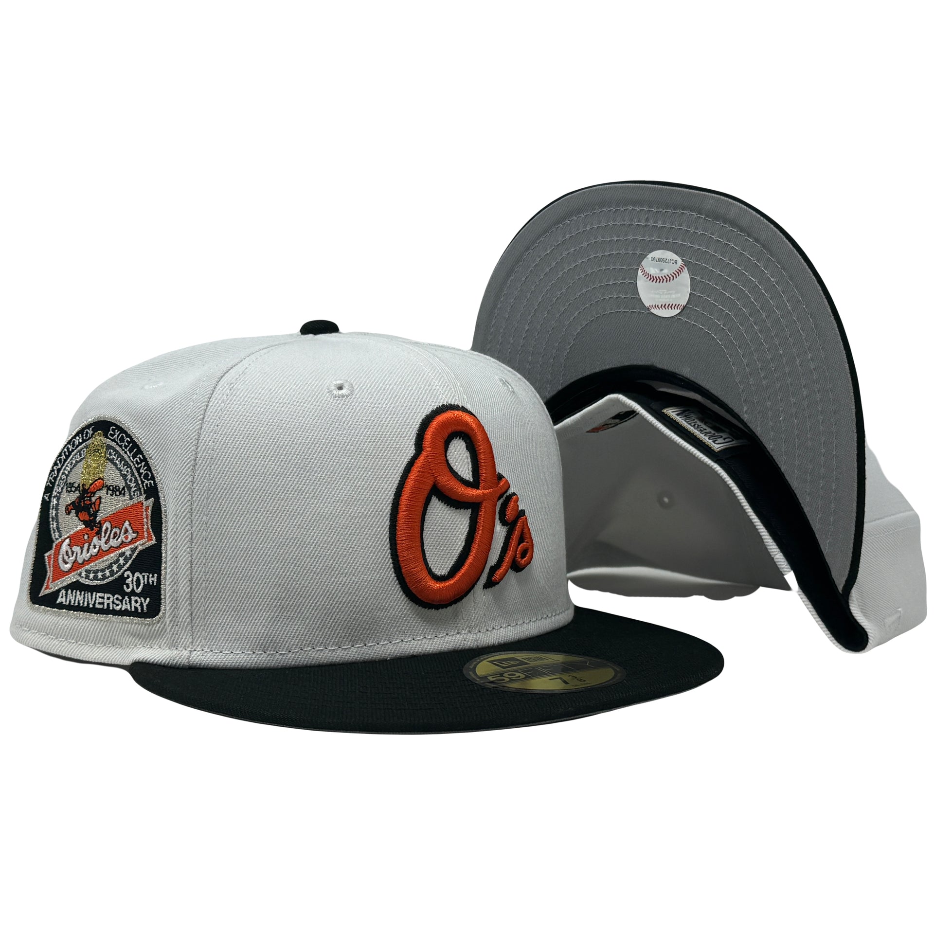Baltimore Orioles 30th Anniversary White 59Fifty New Era Fitted Hat