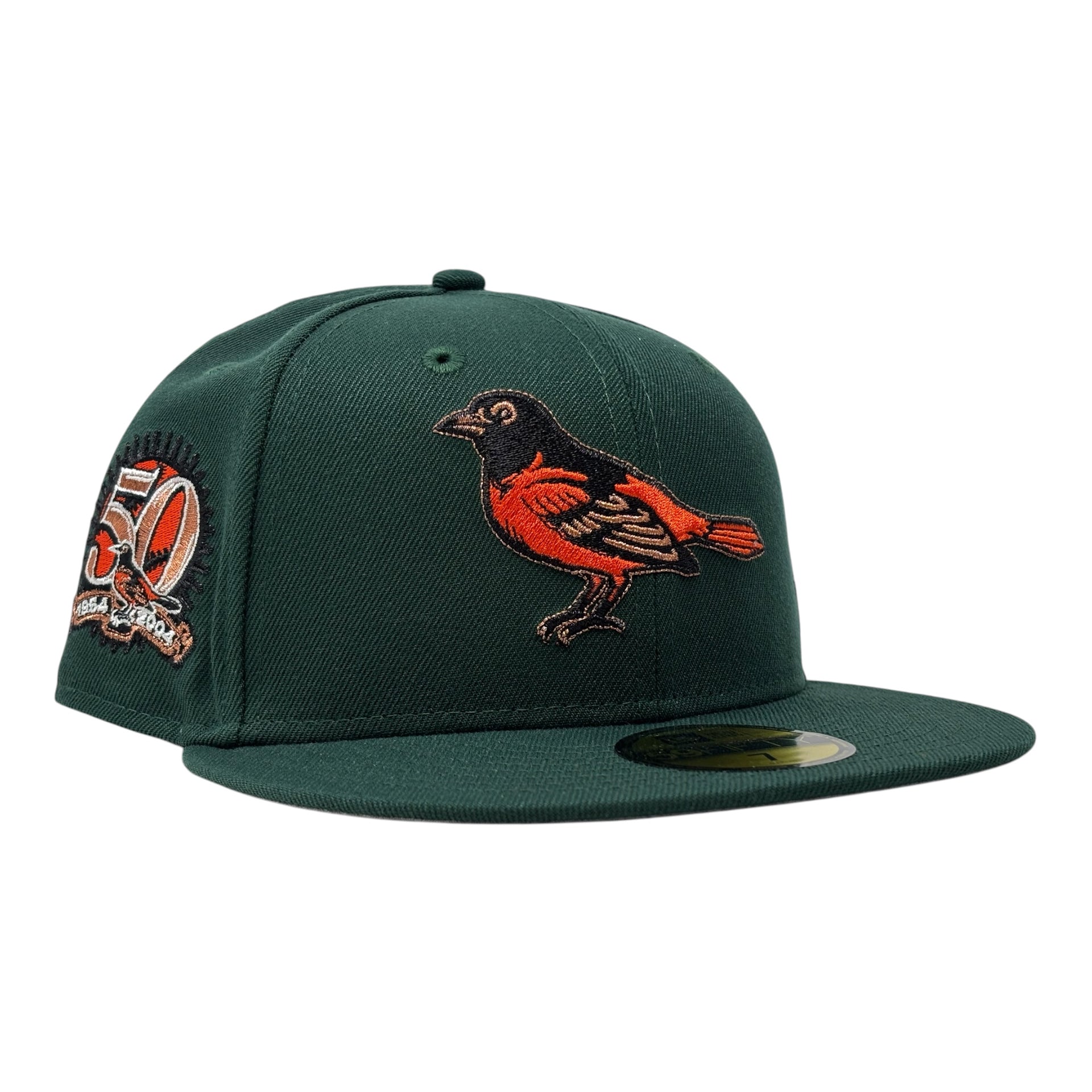 Baltimore Orioles 50th Anniversary 59Fifty New Era Fitted Hat-Green