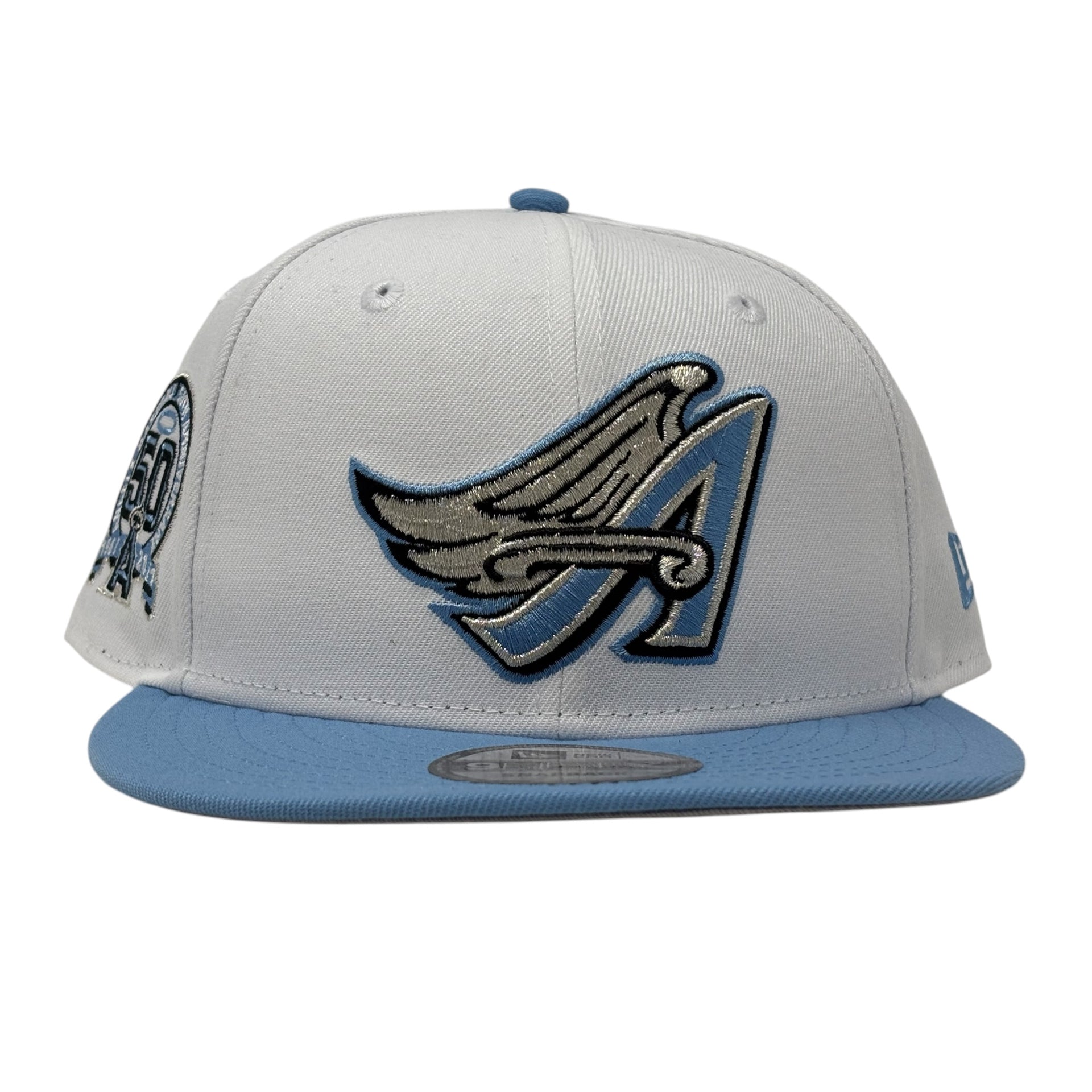 Los Angeles Angels 50th Anniversary New Era Snapback  Hats-White/Sky
