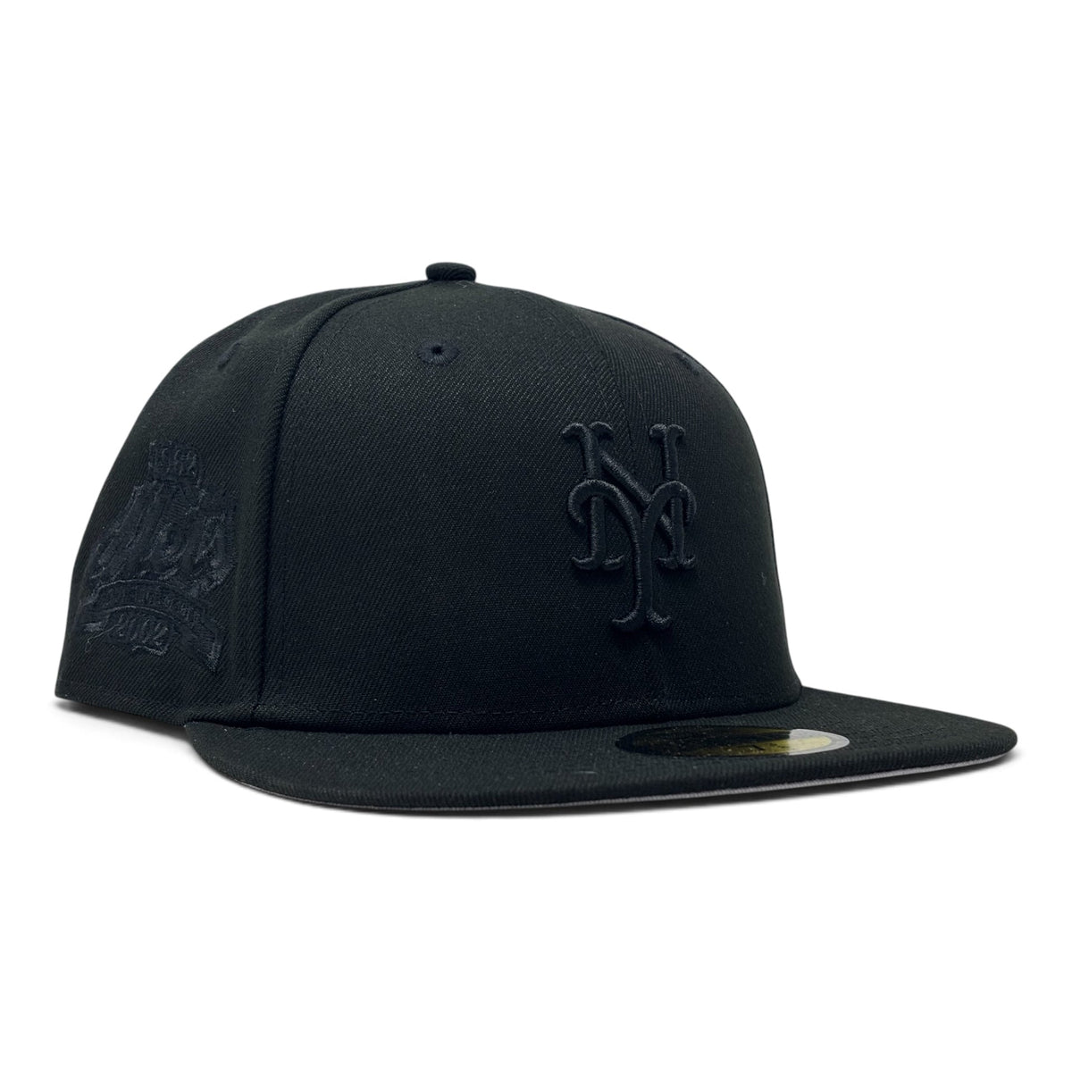 New York Mets 40TH Anniversary Tonal Black New Era Fitted Hats