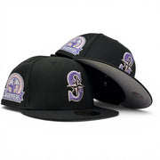 Seattle Mariners 30th Anniversary Fitted Hats-Black