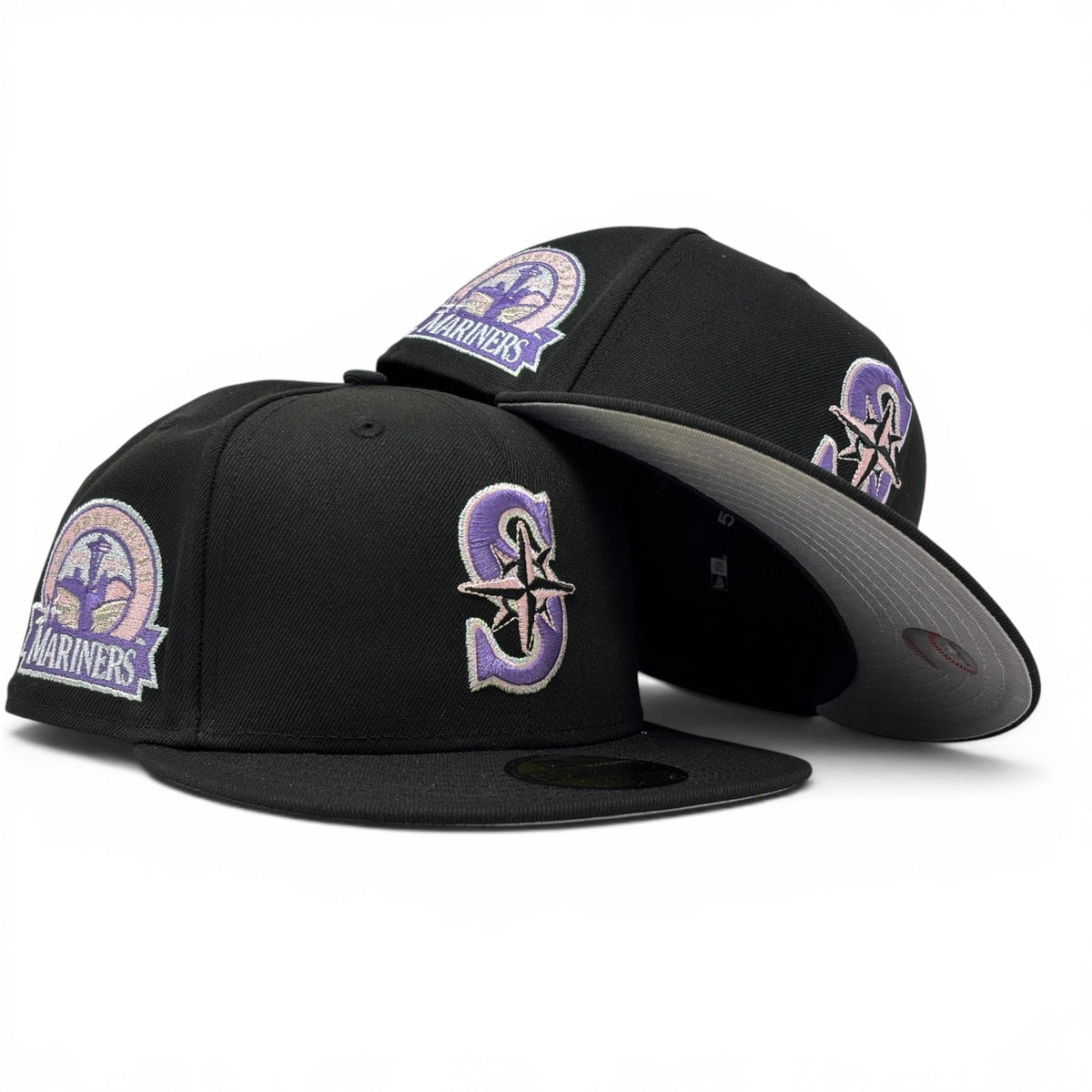Seattle Mariners 30th Anniversary Fitted Hats-Black