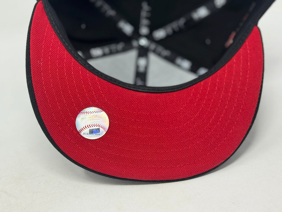 New York Yankees 75th anniversary "Metallic Pack" Red Brim Fitted Hat
