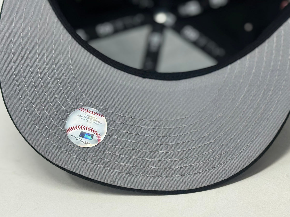 Pittsburgh Pirates 1979 World Series Shadow Logo Fitted Hat-Black
