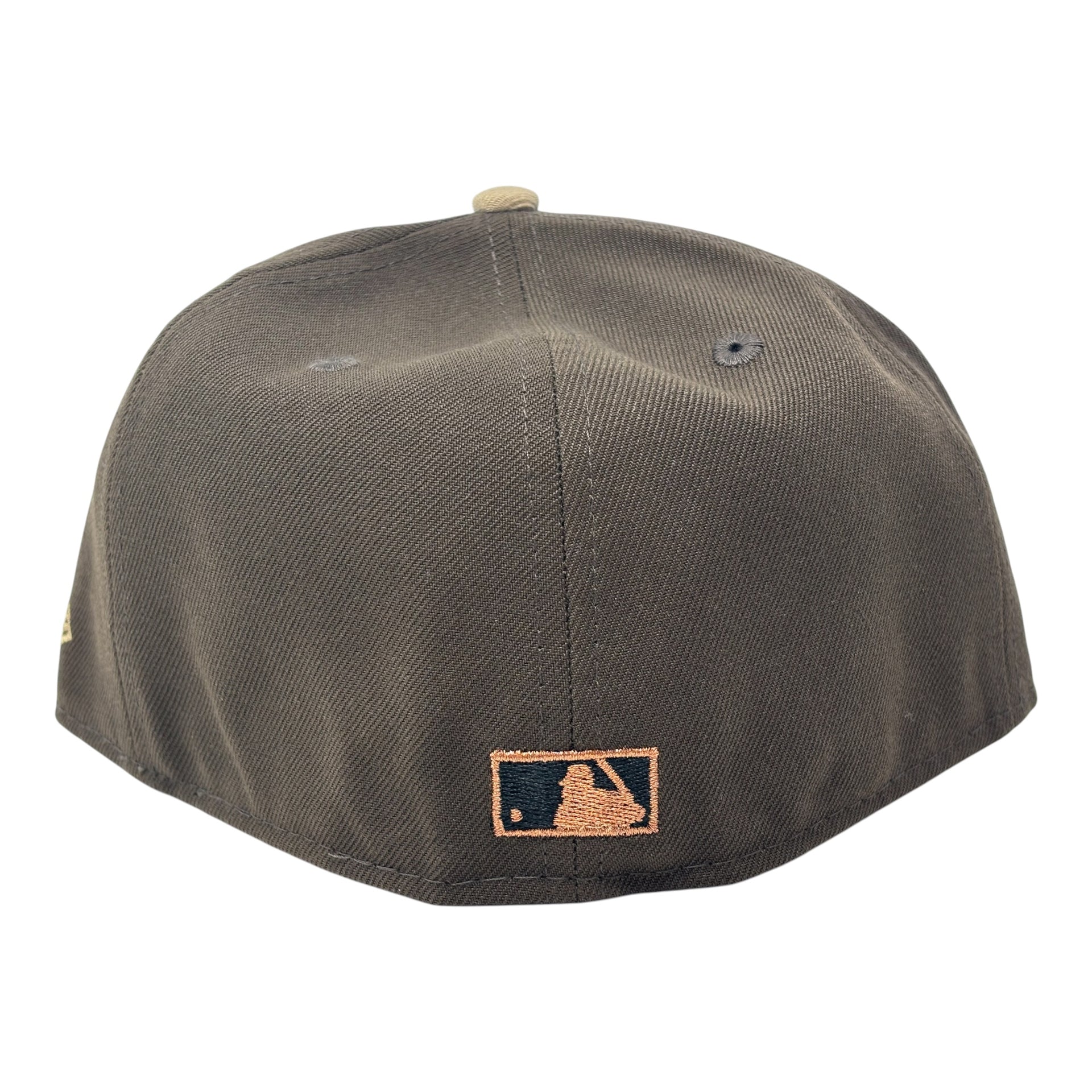 New York Yankees 1999 World Series Cow Print Fitted Hat Brown