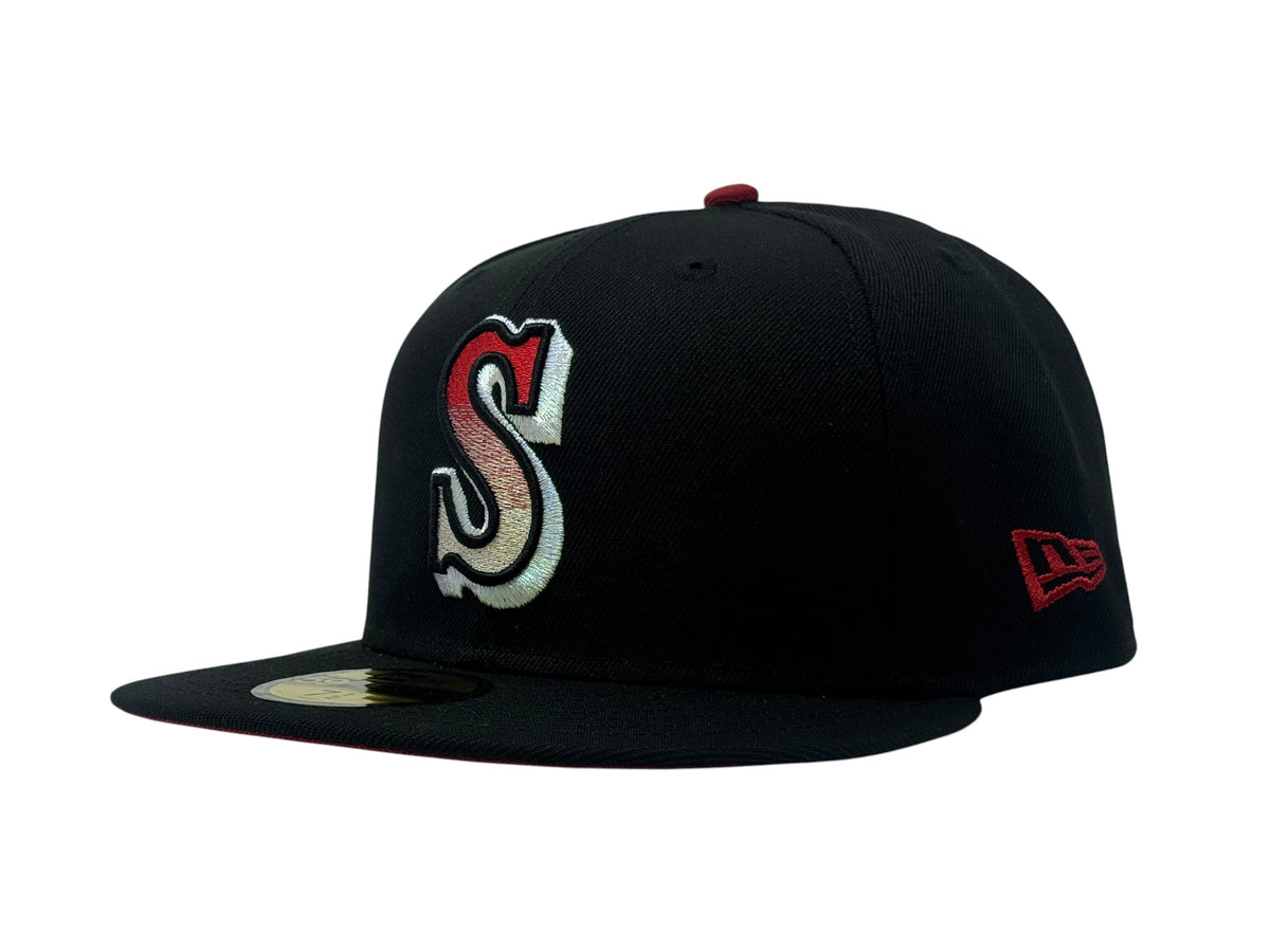 Seattle Mariners 40th Anniversary Gradient Logo Fitted Hats