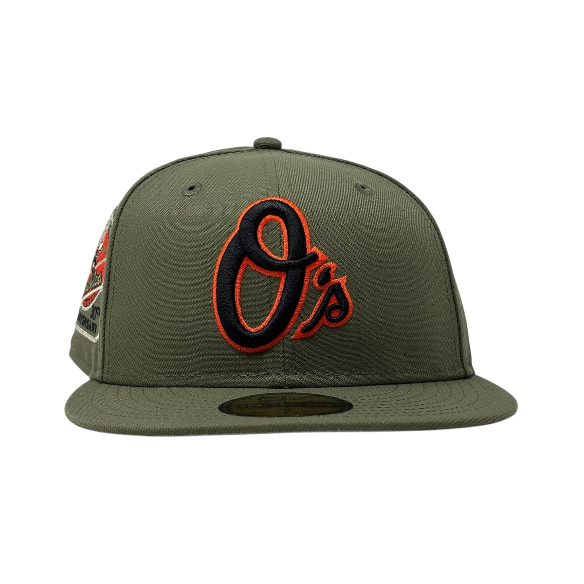 Baltimore Orioles 30th Anniversary 59Fifty New Era Fitted Hats-Olive