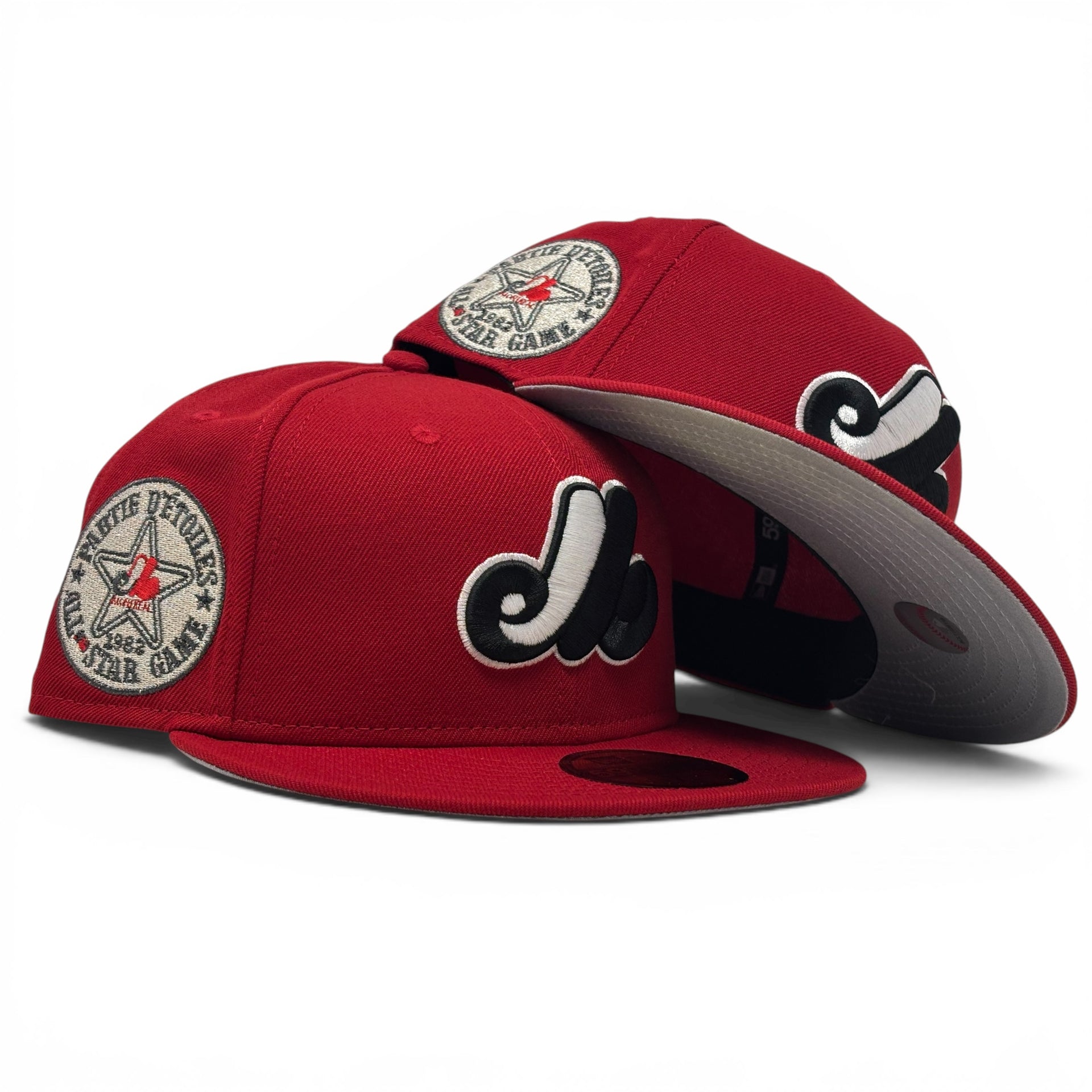 Montreal Expos 1982 All Star Game New Era  Fitted Hat-Red
