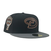 Arizona Diamondbacks 1998 Inaugural Season Black Dark Gray Fitted Hats