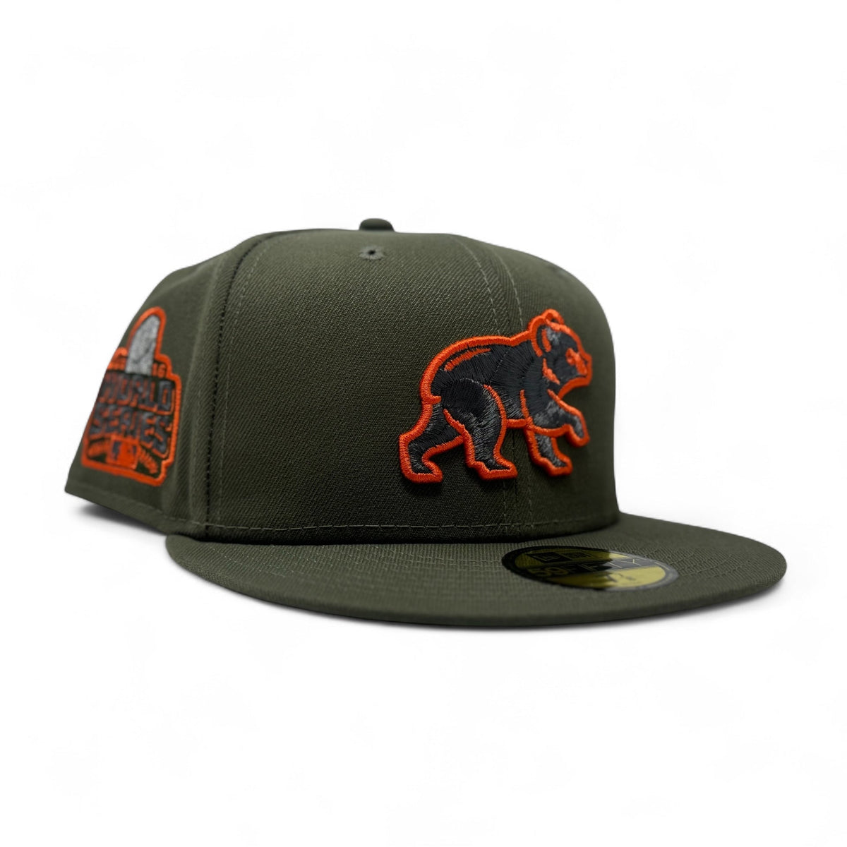 Chicago Cubs 2016 World Series 59Fifty New Era Fitted Hat-Olive