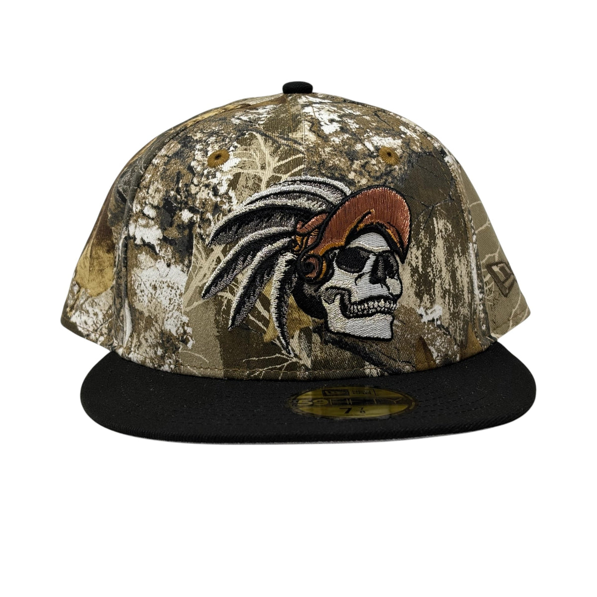 Aztec Skull Warrior Real Tree New Era Fitted Hat