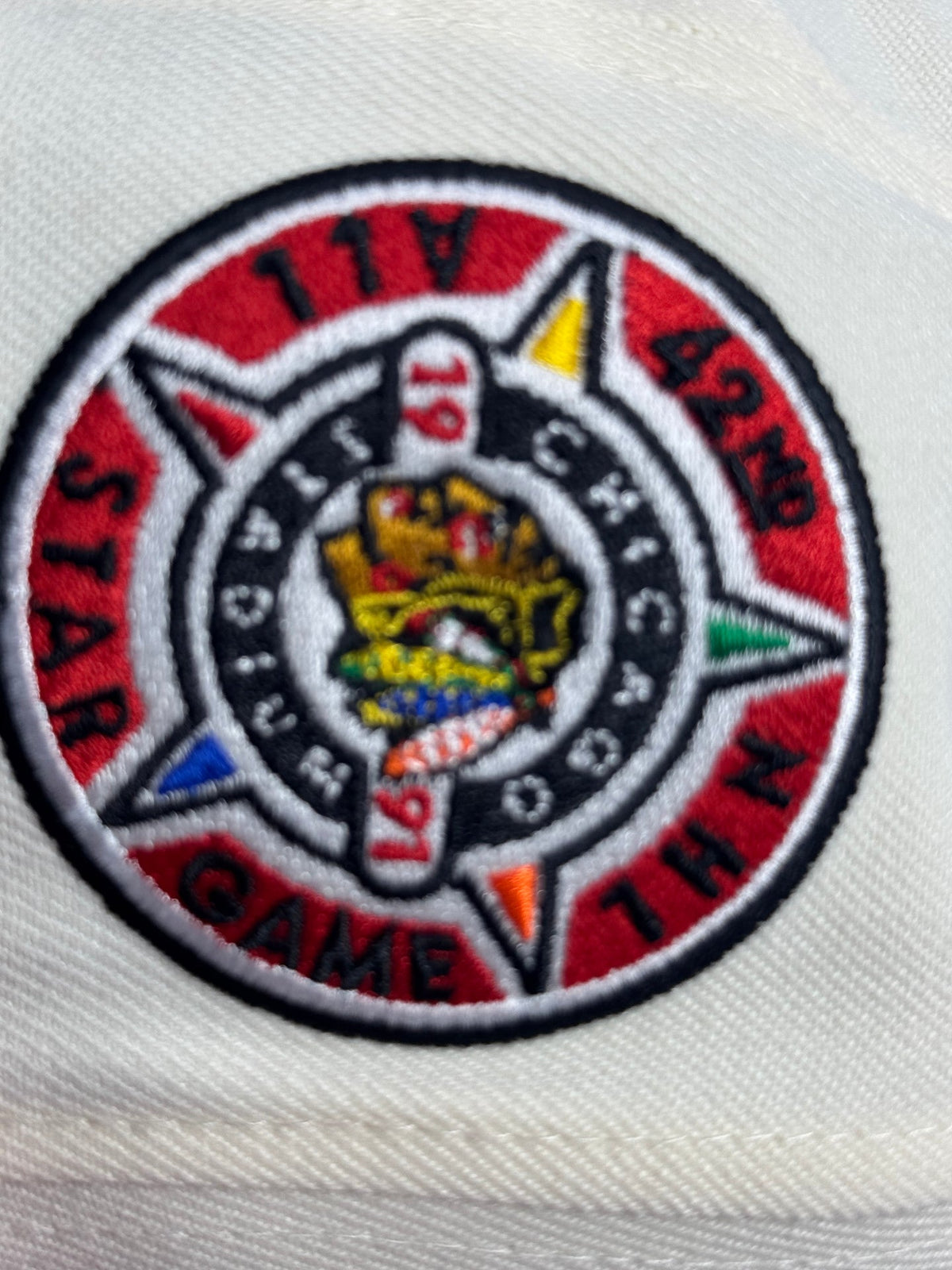 Chicago Blackhawks 1991 All Star Game New Era Fitted Hats Red