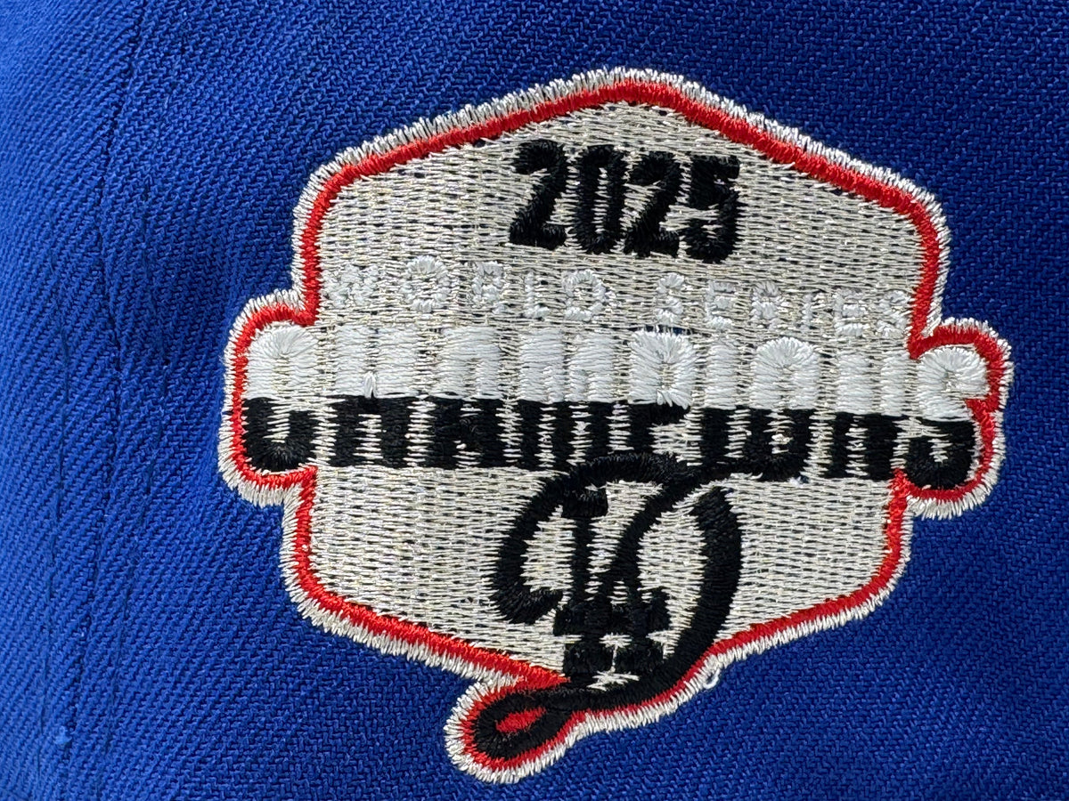 Los Angeles Dodgers 2025 World Series Champions Fitted Hats-Royal