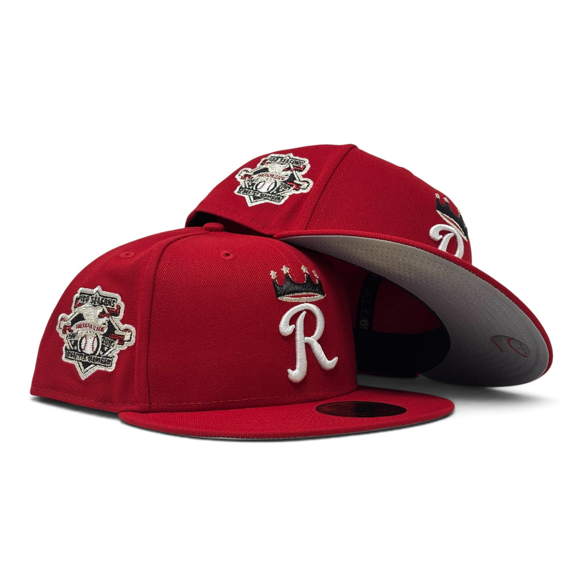 Kansas City Royals 100th Anniversary New Era Fitted Hats- Red
