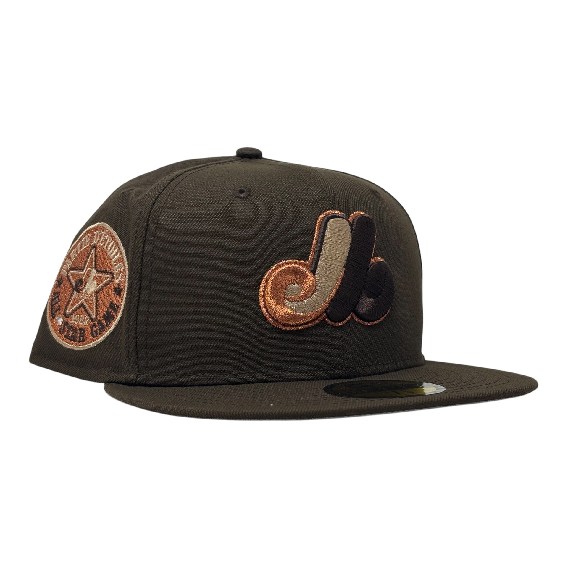 Montreal Expos 1982 All Star Game New Era  Fitted Hat- Brown