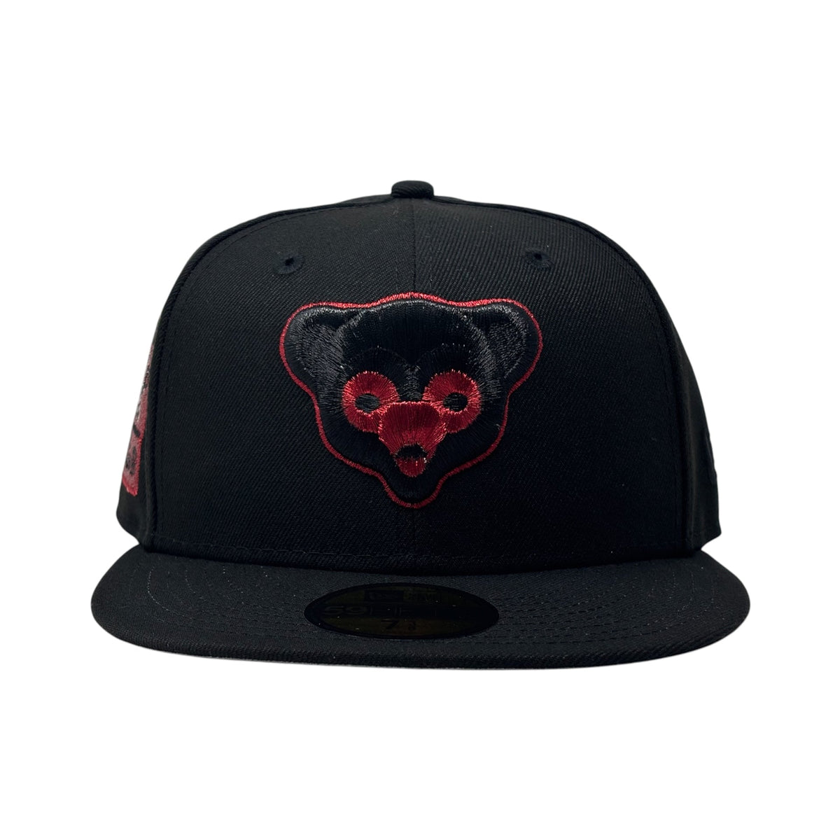 Chicago Cubs Be Alert Foul Ball New Era Fitted Hats-Black Red