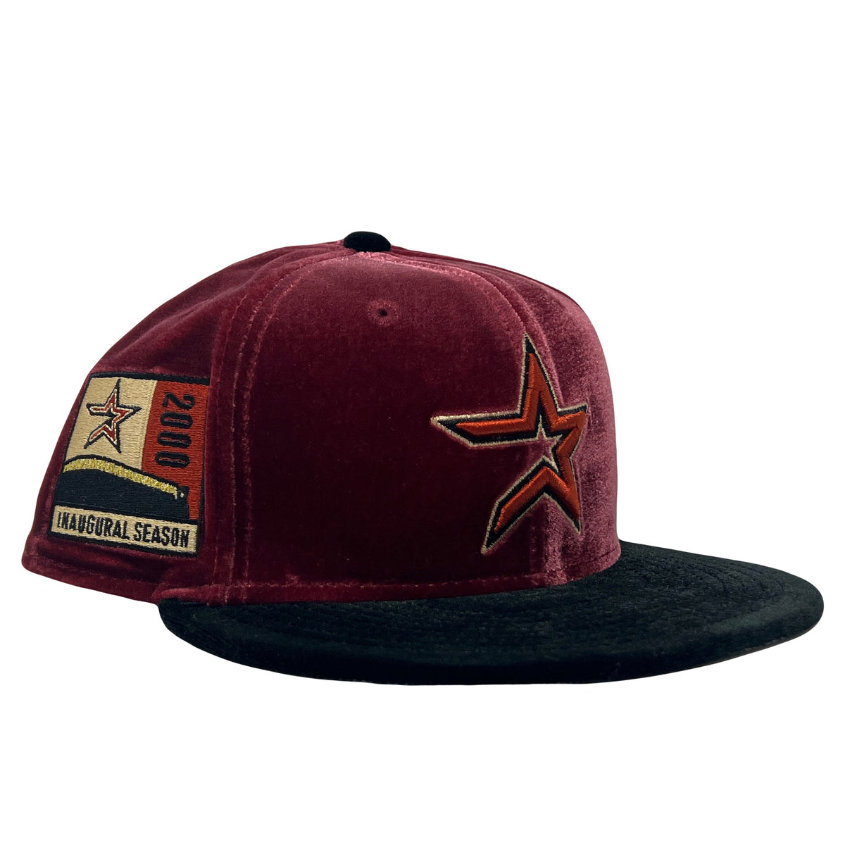 Houston Astros 2000 Inaugural Season Velvel Collection New Era Fitted Hat