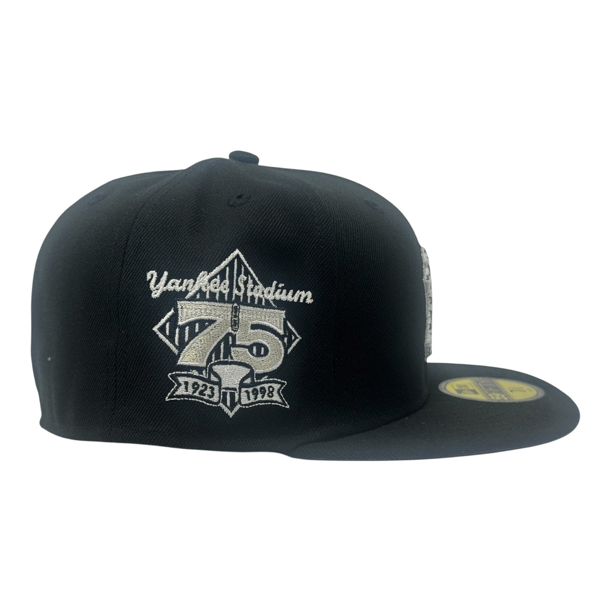 New York Yankees 75th Anniversary "Cow Print" Fitted Hat -Black