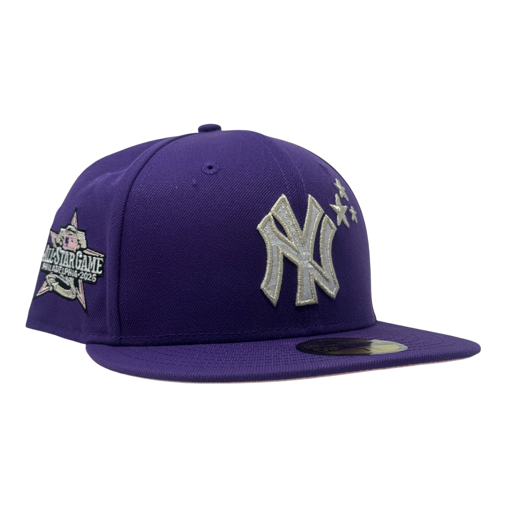 New York Yankees 2026 All Star Game "Star Pack" Pink Brim Fitted Hats-Purple