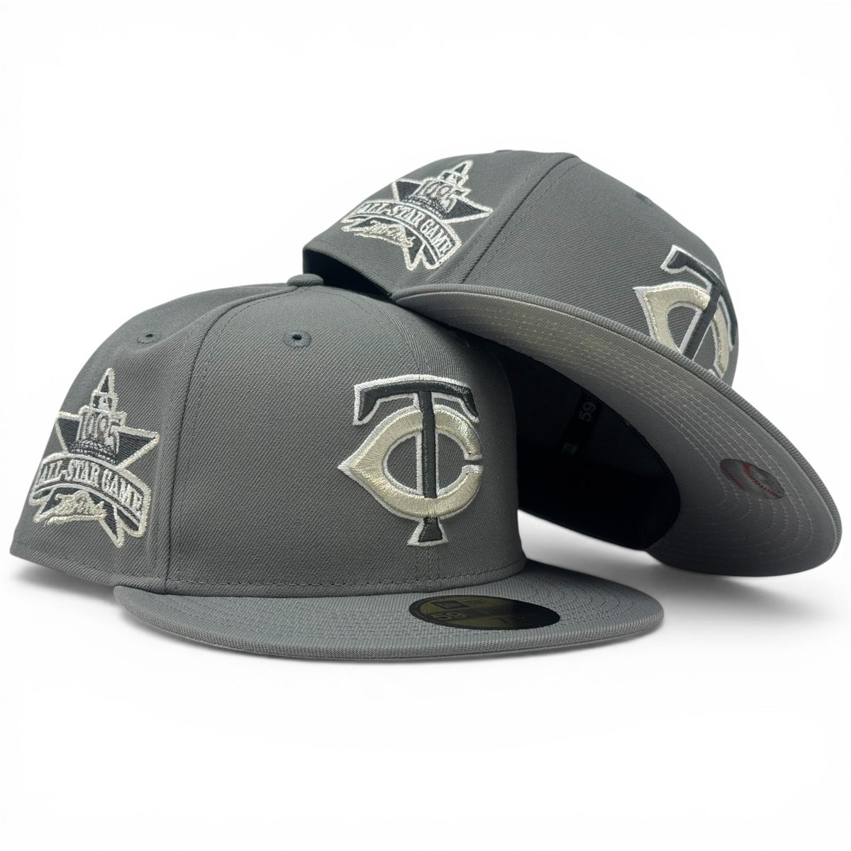 Minnesota Twins 1985 All Star Game Fitted Hat- Gray