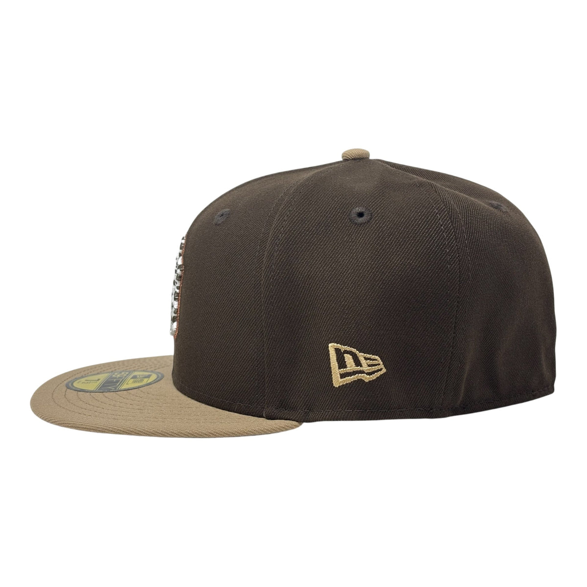 New York Yankees 1999 World Series Cow Print Fitted Hat Brown