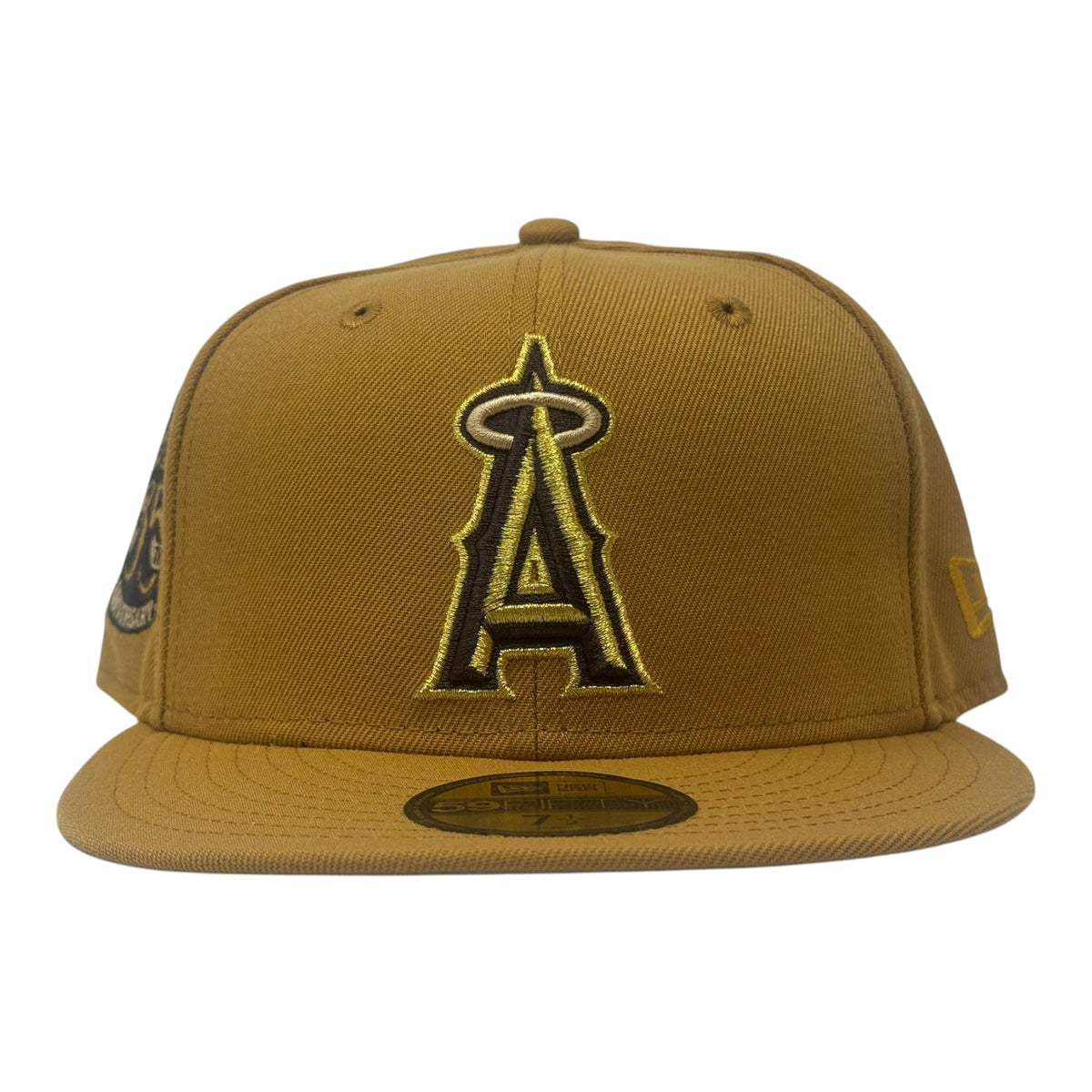 Los Angeles Angels 35th Anniversary Timberland Pack Fitted Hat-wheat
