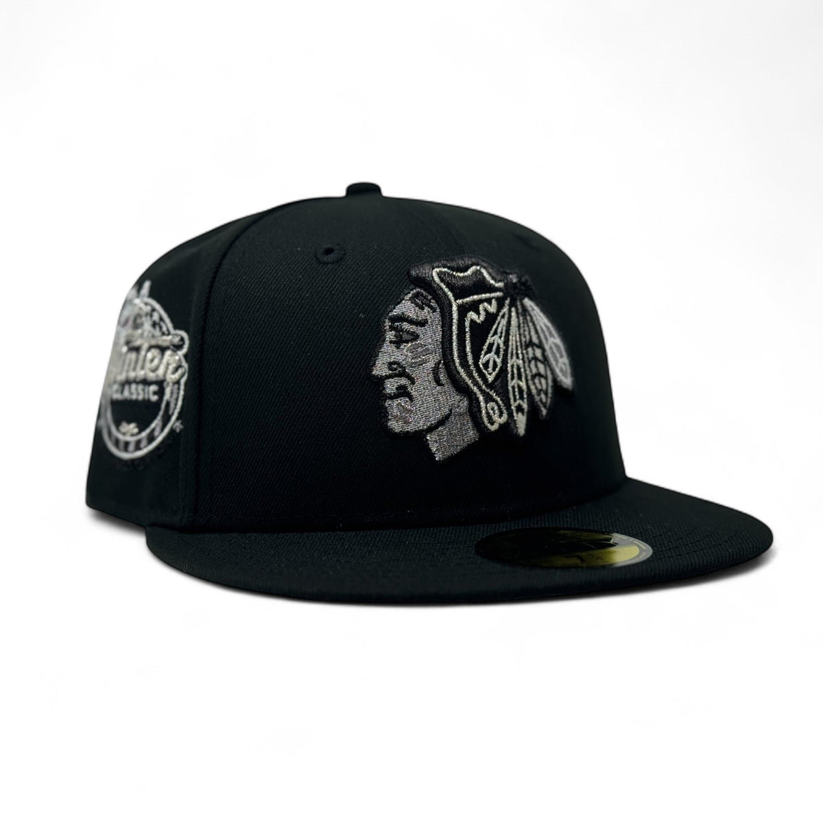 Chicago Blackhawks 2015 Winter Classic Fitted Hats-Black