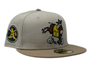 Stone Pack Oakland Athletics Mascot Logo New Era Fitted Hat