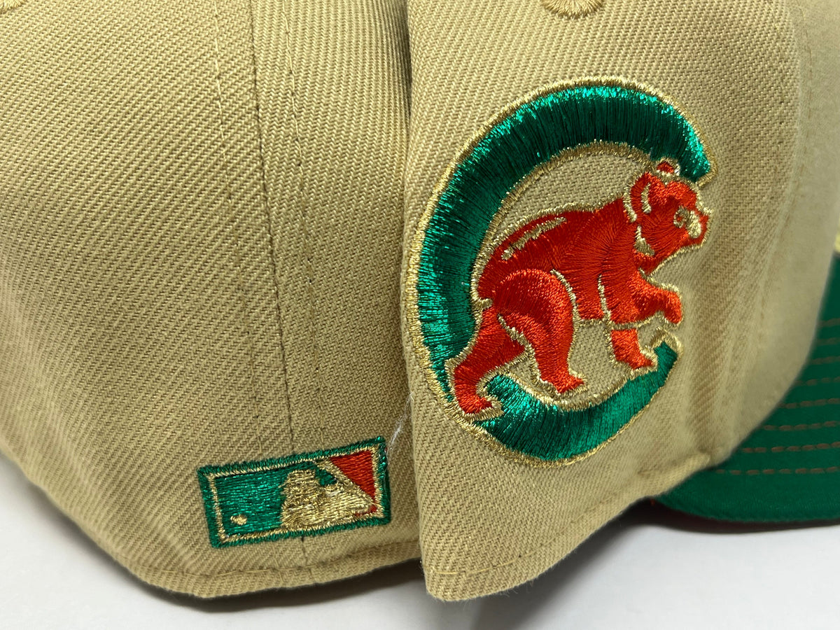 Chicago Cubs "Bear Logo" Visor Stitch Orange New Era Fitted Hat