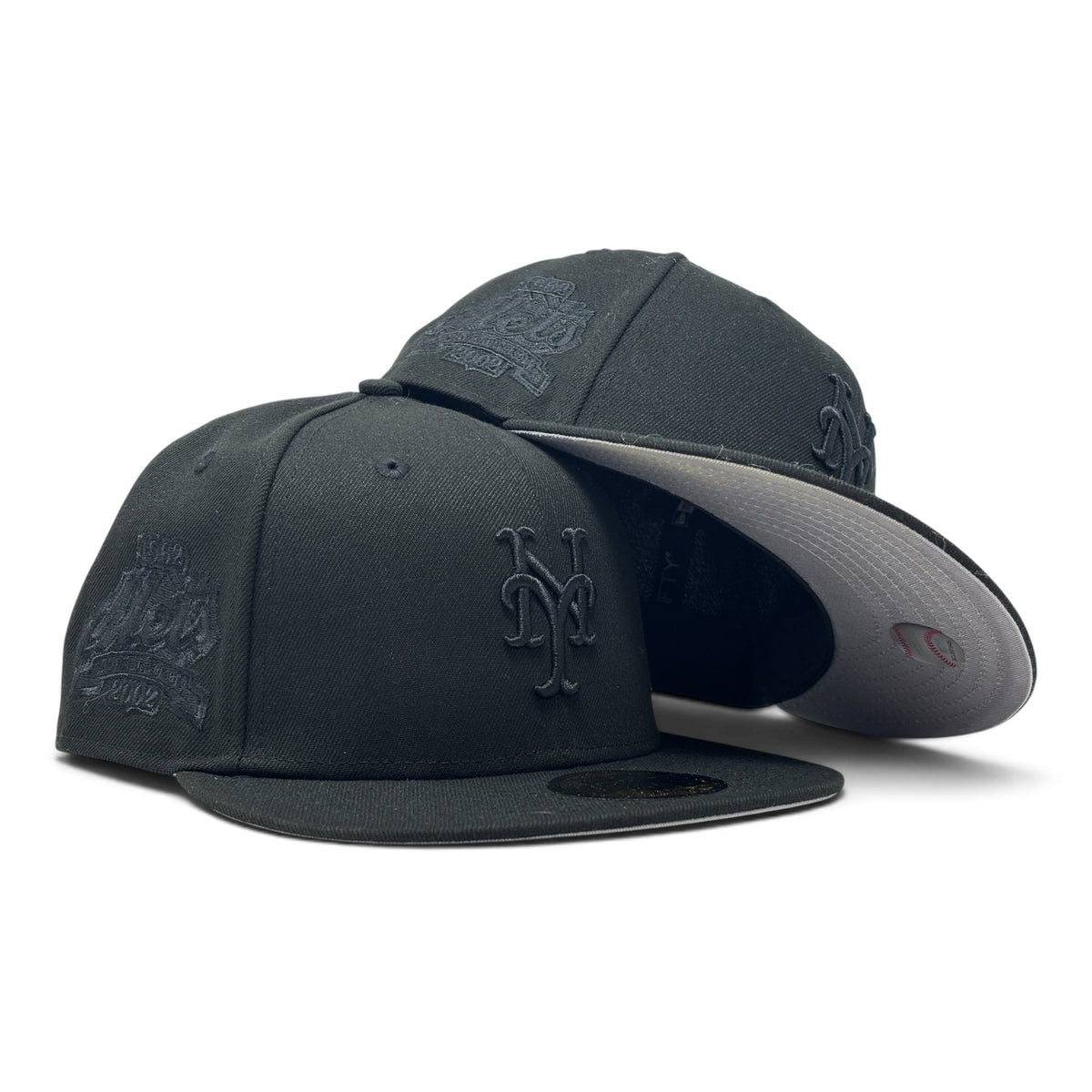 New York Mets 40TH Anniversary Tonal Black New Era Fitted Hats