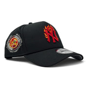 New York Yankees New Era A-Frame Snapback Hat-Flame Logo Black