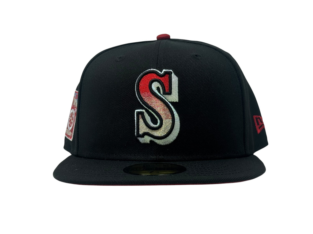 Seattle Mariners 40th Anniversary Gradient Logo Fitted Hats