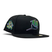 Tampa Bay Devil Rays 10th Seasons Classic New Era Fitted Hat-Black