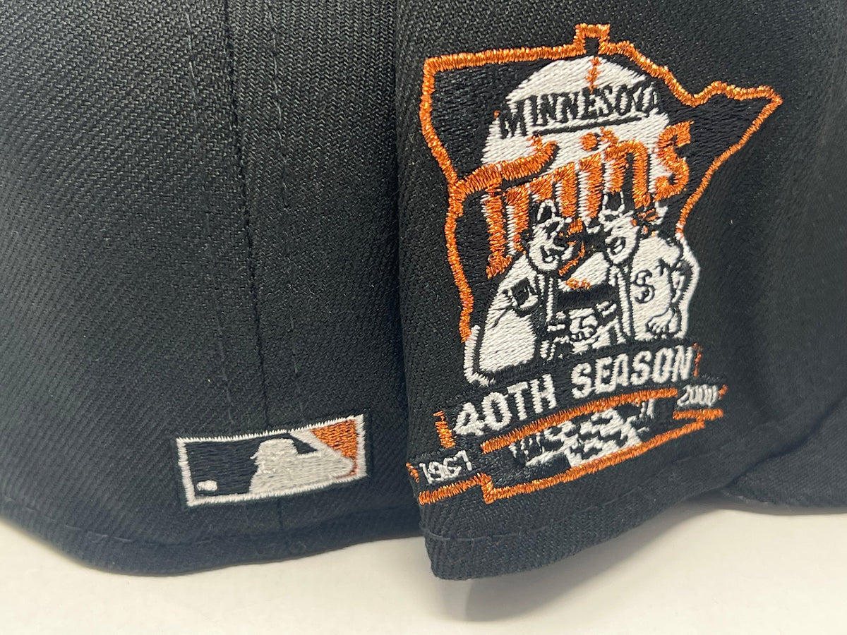 Black Minnesota Twins 40th Anniversary New Era Fitted Hat