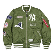 Yankees Olive Bomber Jacket