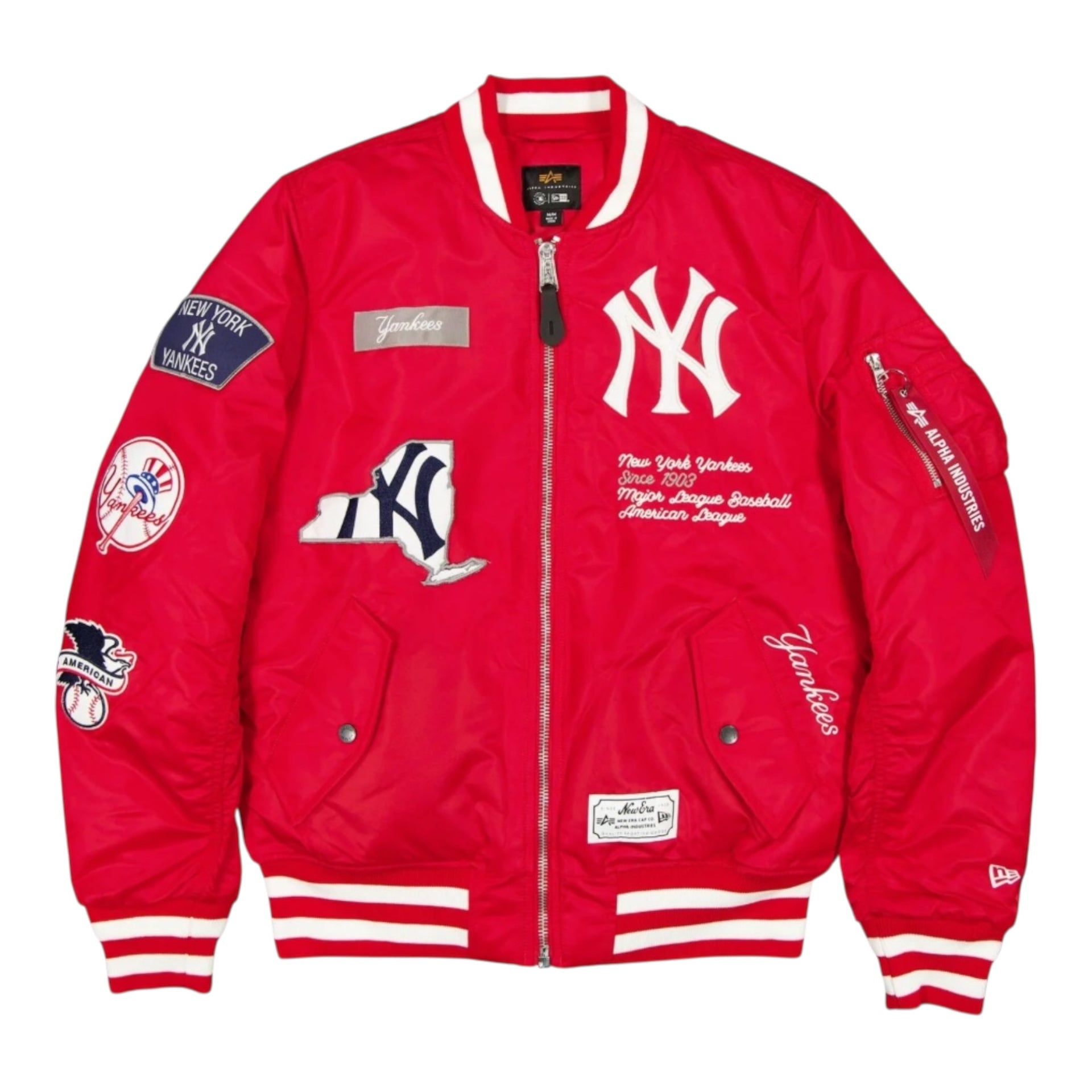 Yankees Scarlet Bomber Jacket