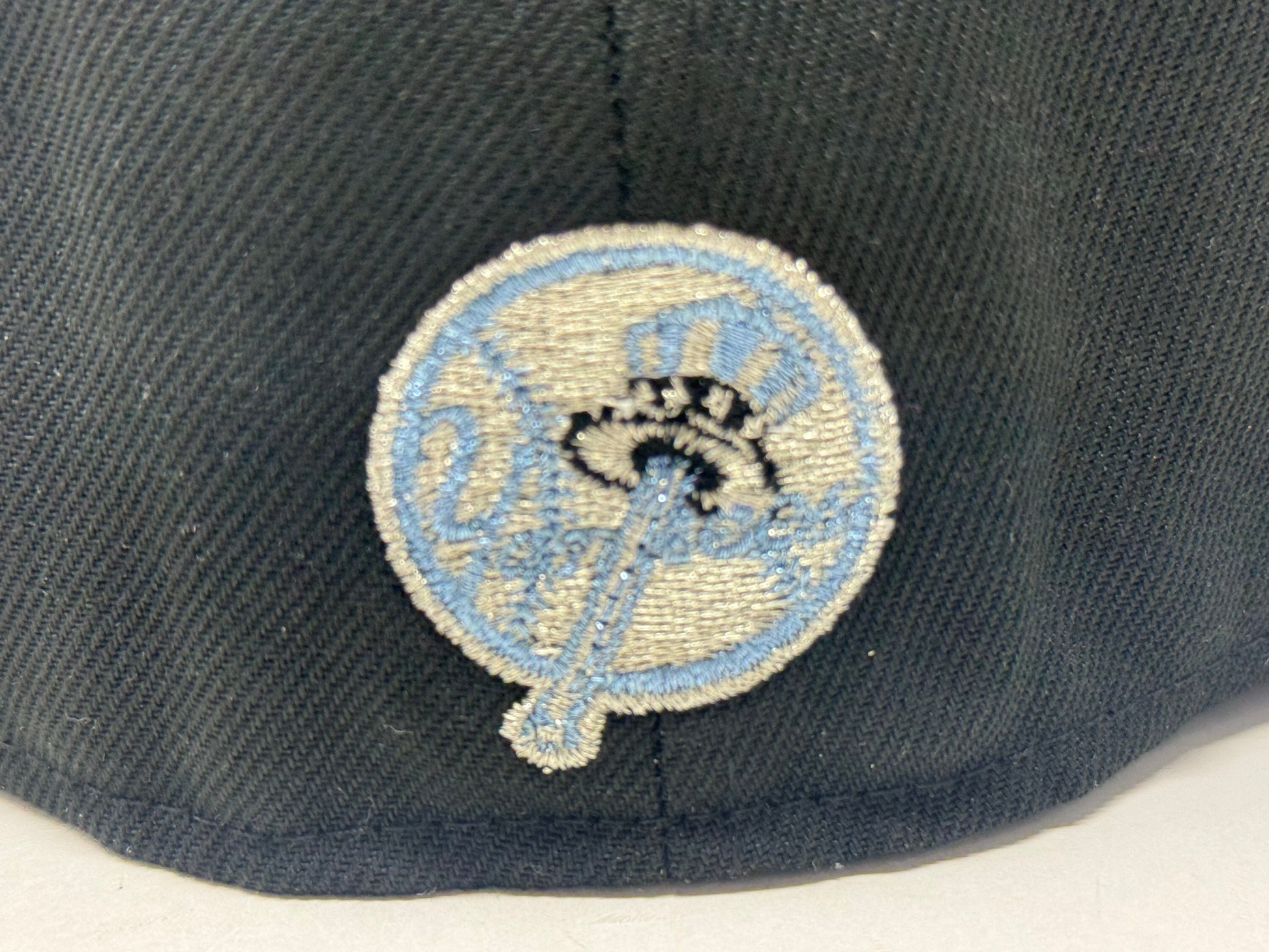 New York Yankees 75th anniversary Icy Brim Fitted Hat-Black