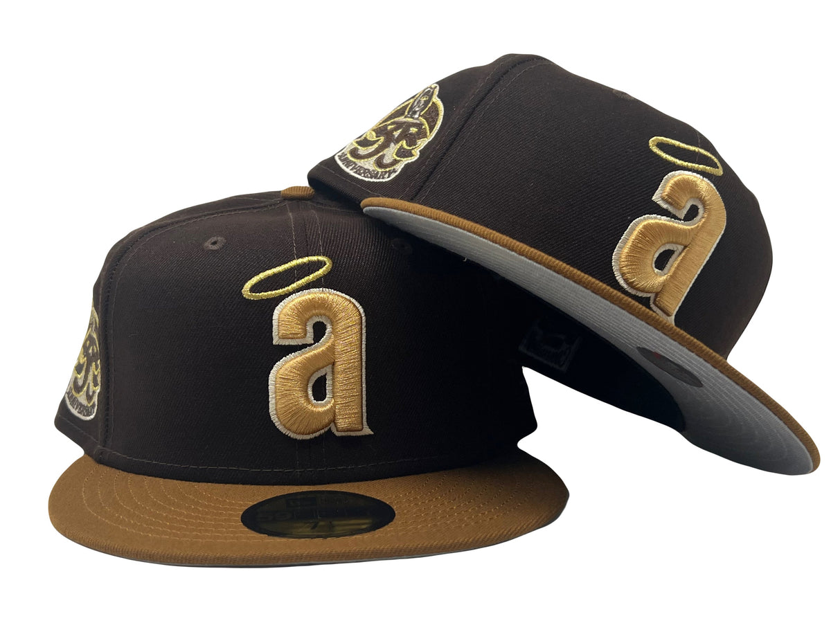 Dark Brown Toast Angels 35th Anniversary New Era Fitted Hat