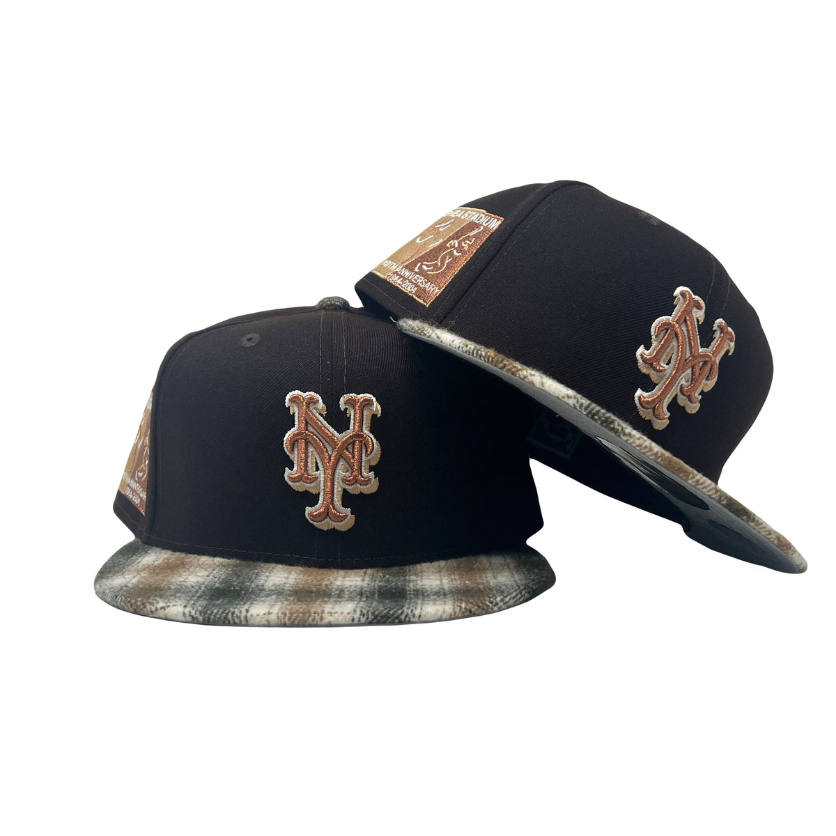 New York Mets Shea Stadium "Flannel Plaid Visor"  5950 New Era Fitted Hat