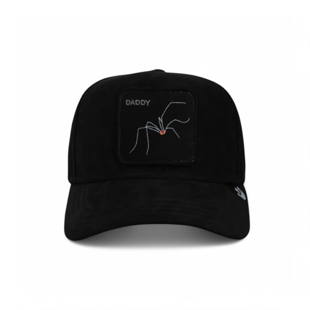 Suede Spider Trucker Hat