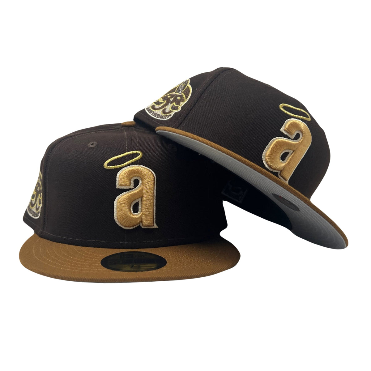 Los Angeles Angels 35th Anniversary Dark Brown Toast 59Fifty New Era Fitted Hat