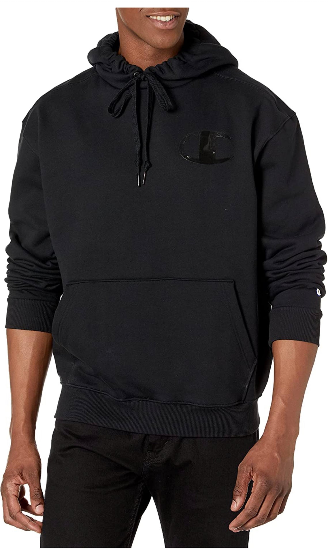The Champion Men's Black Super Fleece Cone Hood