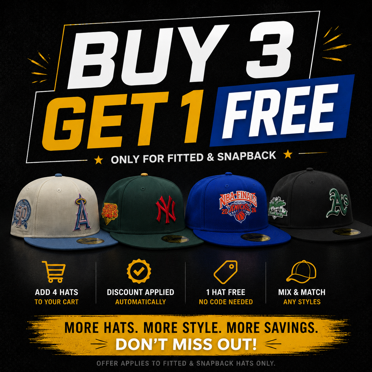 BUY 3 GET 1 FREE
