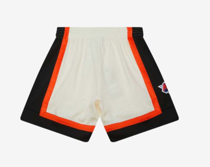 New York KNICKS MITCHELL AND NESS CREAM SWINGMAN SHORTS