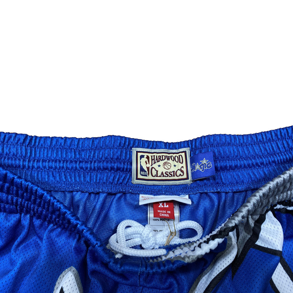 MITCHELL AND NESS ORLANDO MAGICS BIG FACE BASKETBALL SHORTS