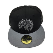 New Era Minnesota Timberwolves NBA Black & Dark gray 59FIFTY Fitted Cap