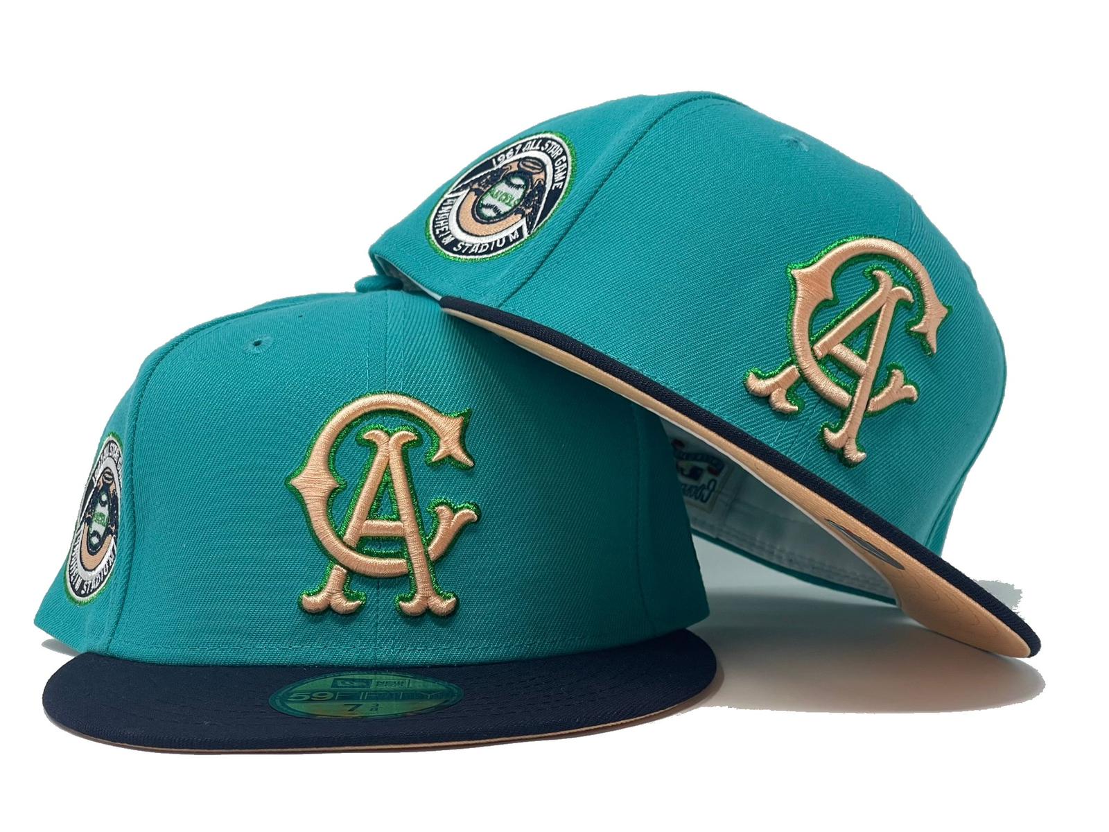California Angels 1967 All Star Game Peach Brim New Era Fitted Hat