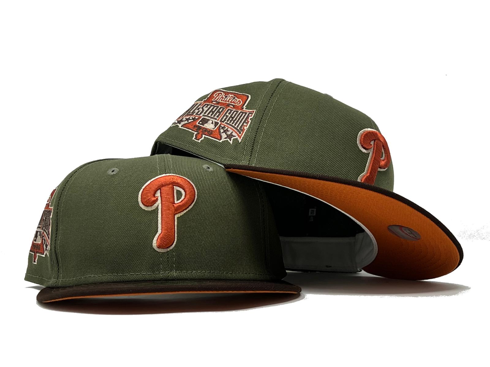 PHILADELPHIA PHIILIS 2006 ALL STAR GAME " OLIVE RUST PACK" NEW ERA FITTED HAT
