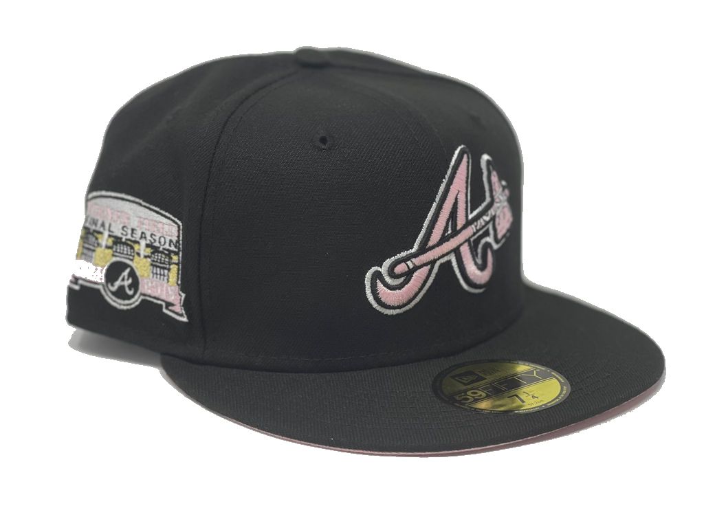 Black Atlanta Braves Turner Field Final Season New Era Fitted Hat